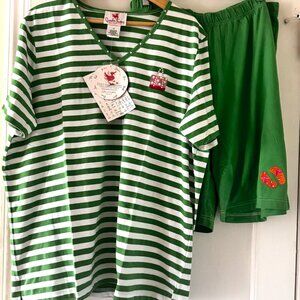 Quacker Factory Cotton Loungewear Pajamas Set